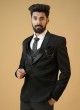 Black Wedding Wear Suit Set In Imported Fabric